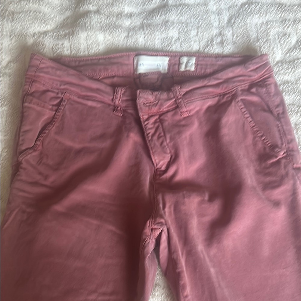 Anthropologie Pink Skinny Pants